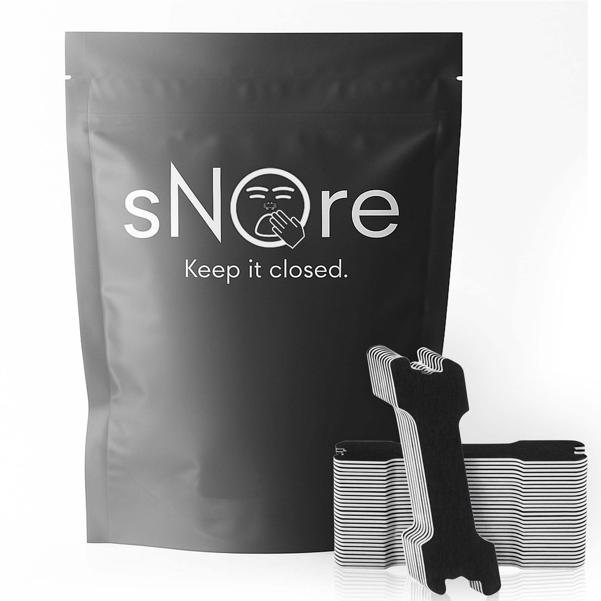 Snore Nasal Strips for Snoring Sports Breathing 30 Day Supply Extra Strength Nasal Openers for Sleep Exercise Recovery