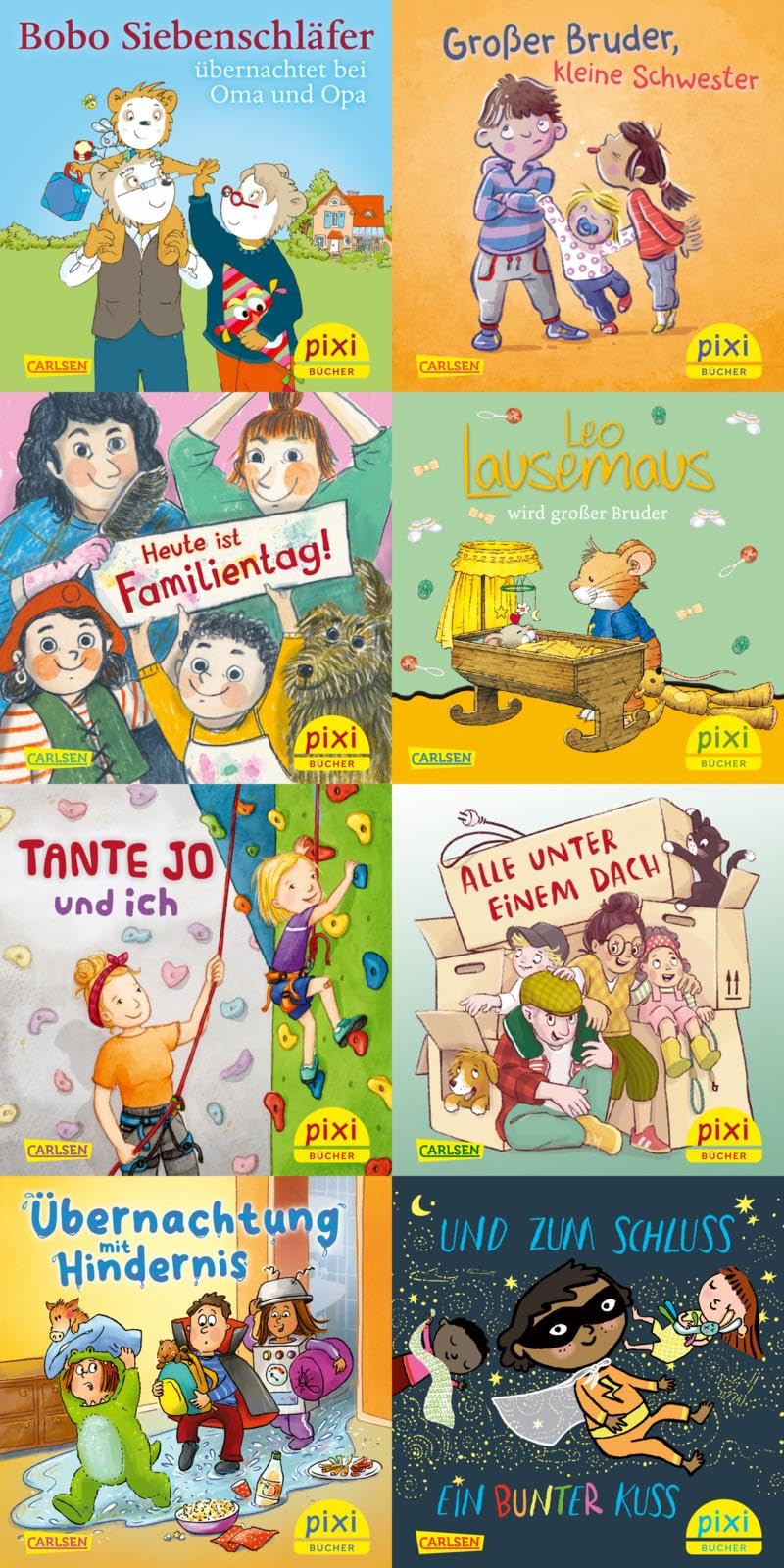 Pixi-Box 314: Bunte Familiengeschichten bei Pixi (8x8 Exemplare) (314)