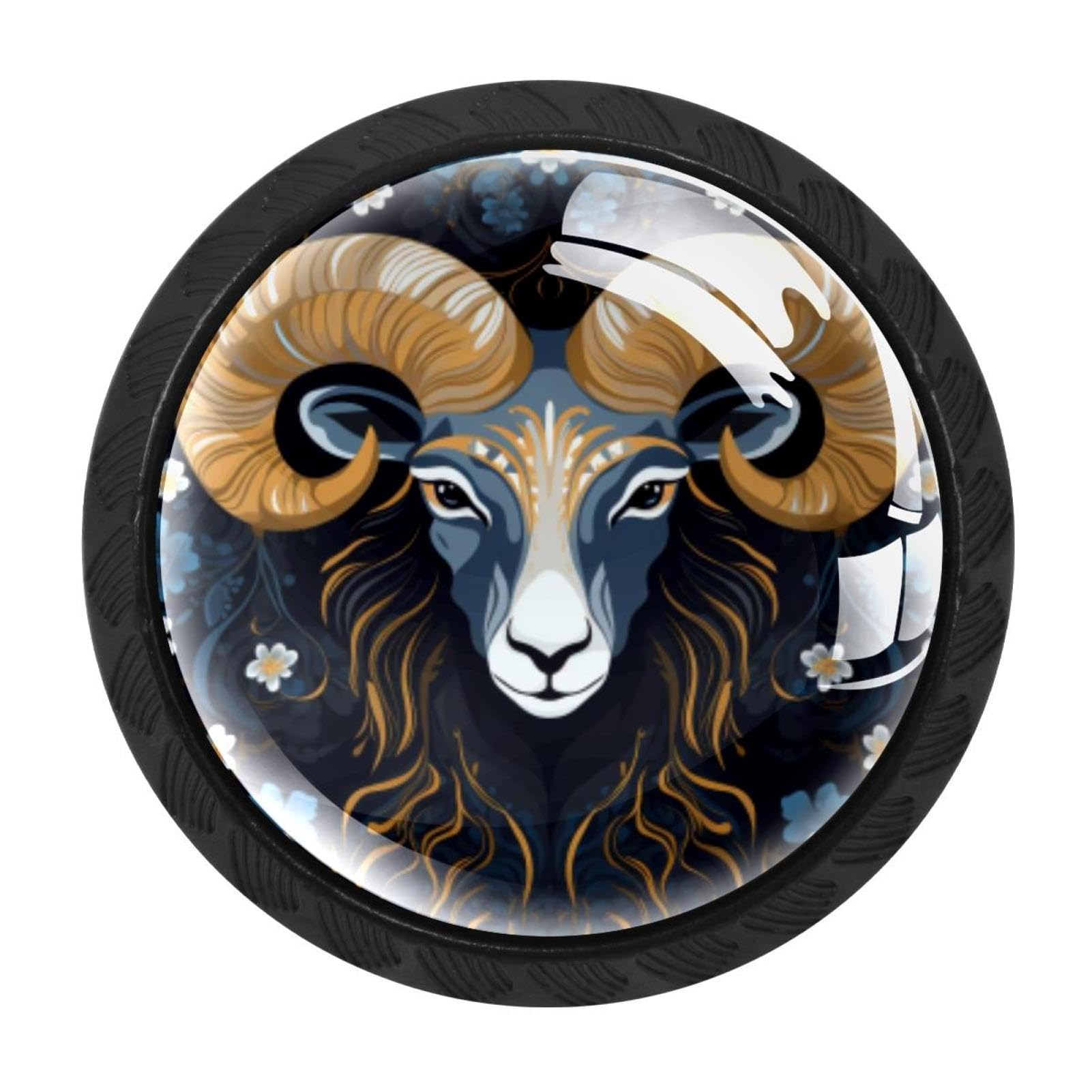 Chenzzzz Multicolored 03 4 Pack Aries Drawer Knob Cabinet Hardware