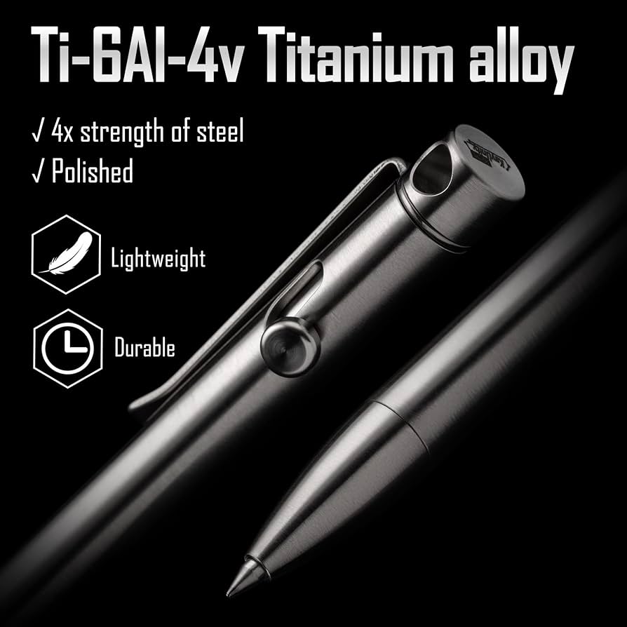 Amazon.com : KeyUnity KP01ST Bolt Action EDC Pen with Clip