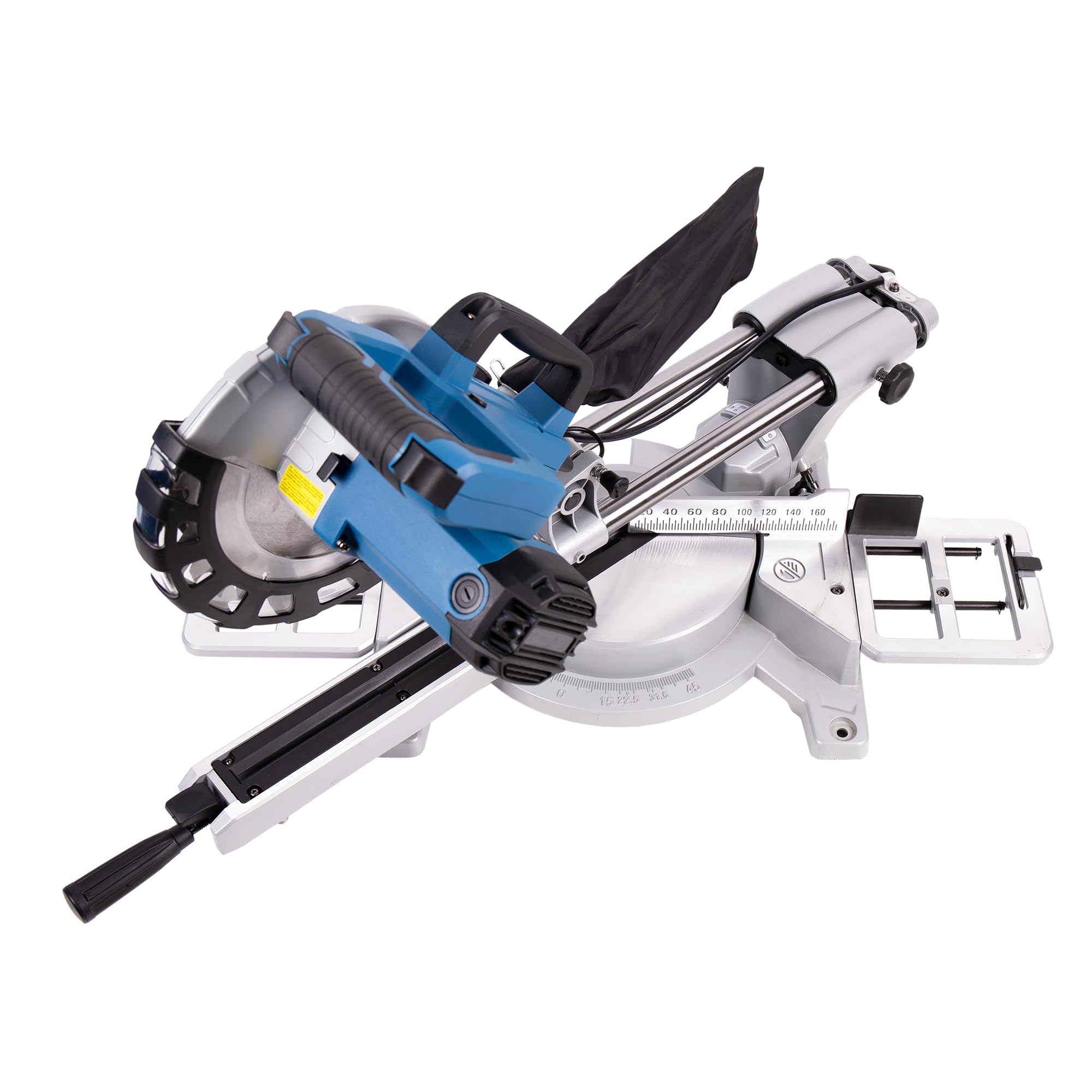 Cofan Ingletadora eléctrica con cable 1450 W Ø210 mm 5000 rpm, Corte doble bisel e inglete, guía láser, barra deslizante, bolsa de serrín, engranajes reforzados