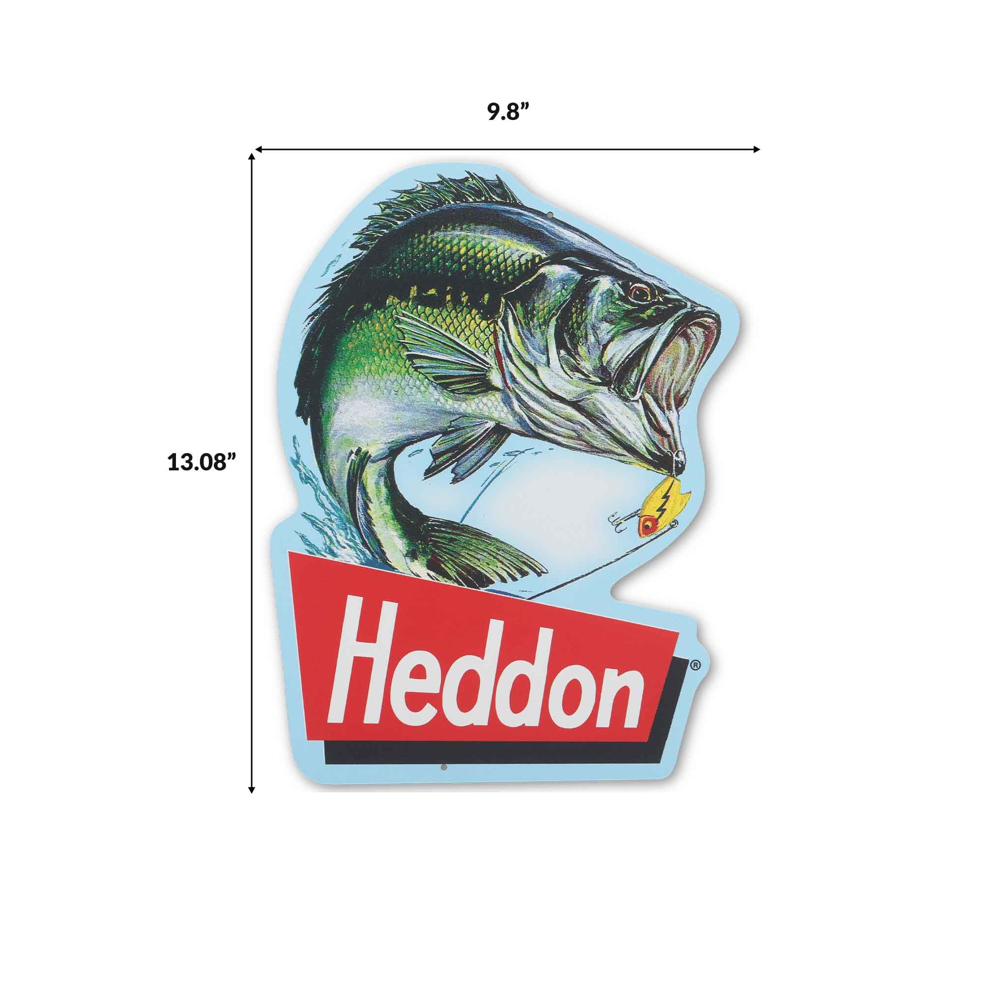 Amazon.com: Heddon Fish Metal Sign - Vintage Fishing Wall Decor