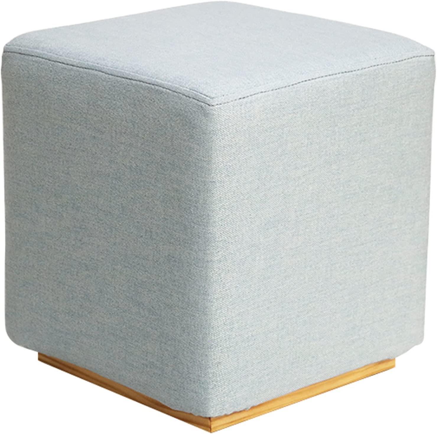 Padded Foot Stool Seat for Vanity with Modern Contemporary Upholstery