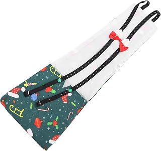 Qukaim Pañales impermeables con diseño de pollo, con encaje elástico, impermeable, ajustable, lavable, para pollos, patos y gansos, diseño colorido, tamaño XS, verde Navidad