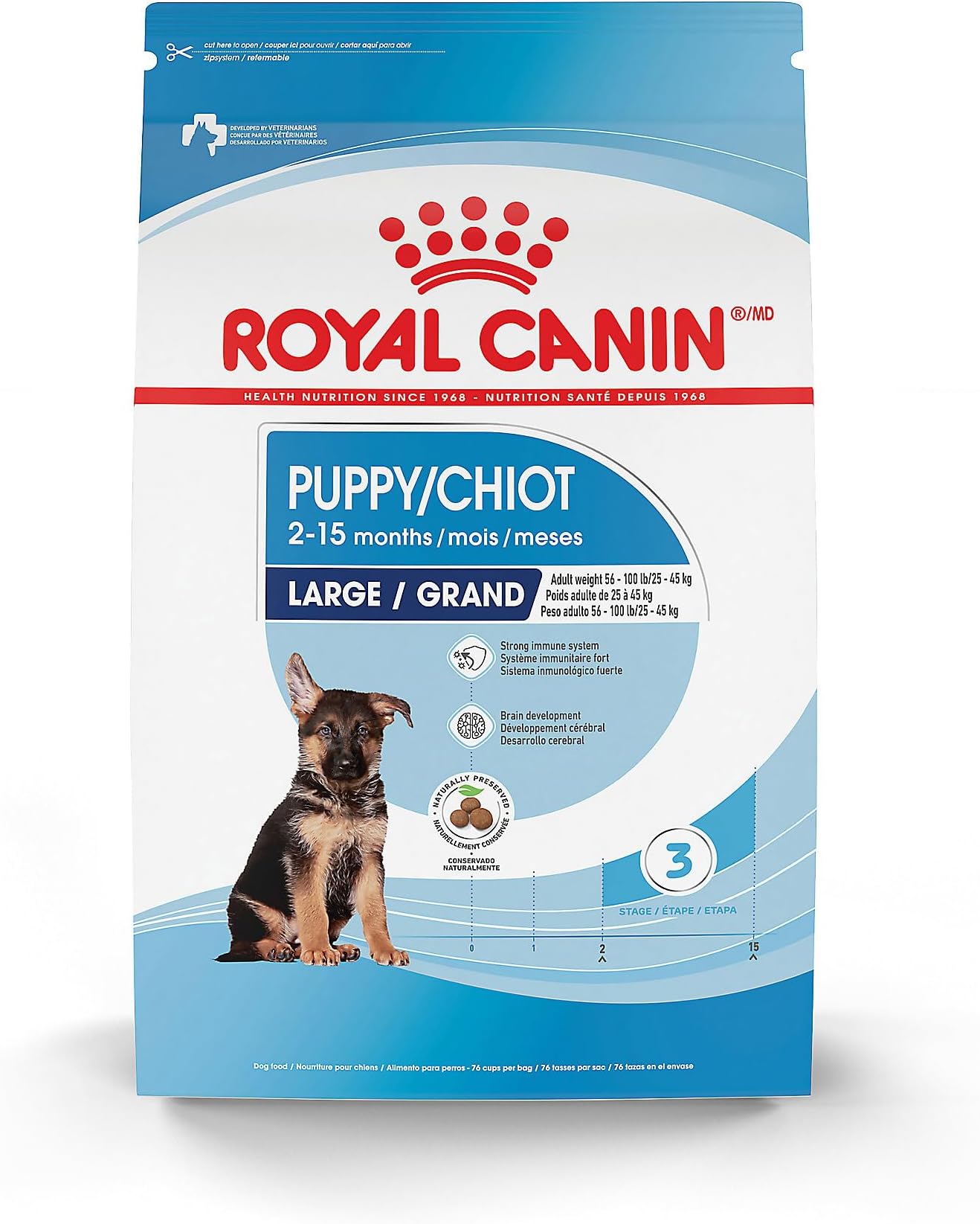 Size Health Nutrition Large Puppy Dry Dog Food, 30 lb Bag