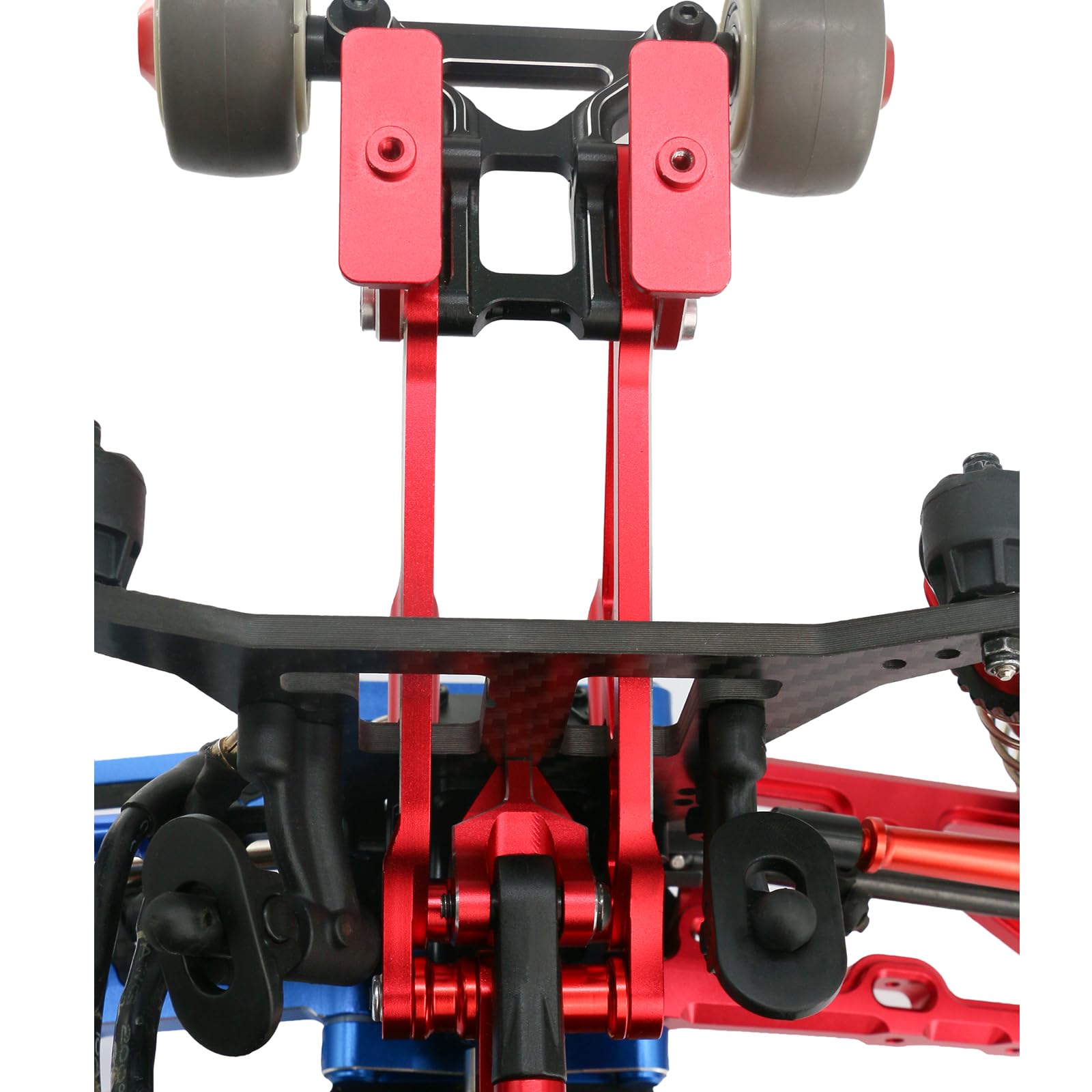 Support De Suspension Arrière En Alu Pour Arrma 1/8 & 1/7 – Gris Argenté – Résistant, Avec Colliers POM