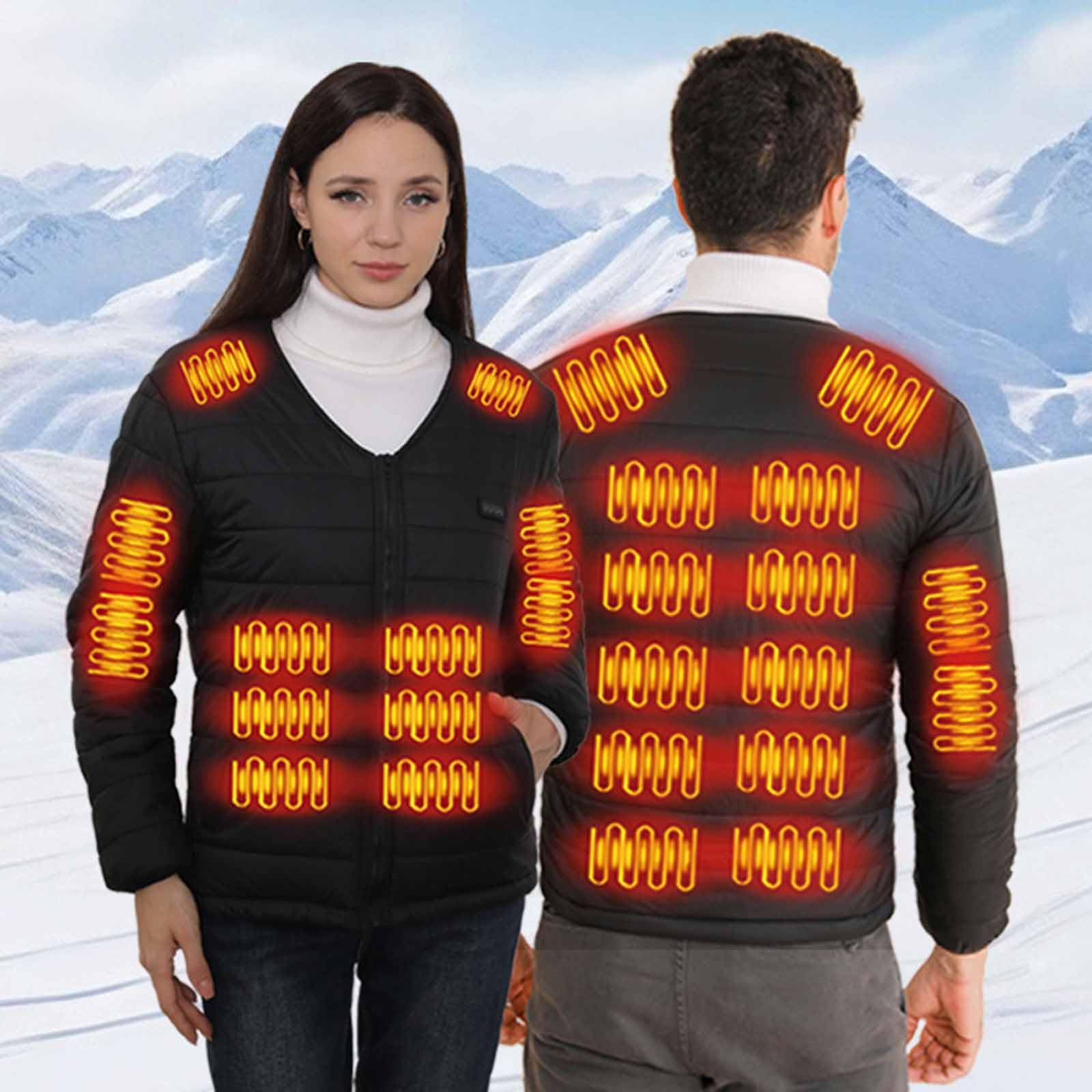 Unisex Heizjacke Herren Beheizbare Jacke Elektrische Ohne Kapuze Steppjacke
