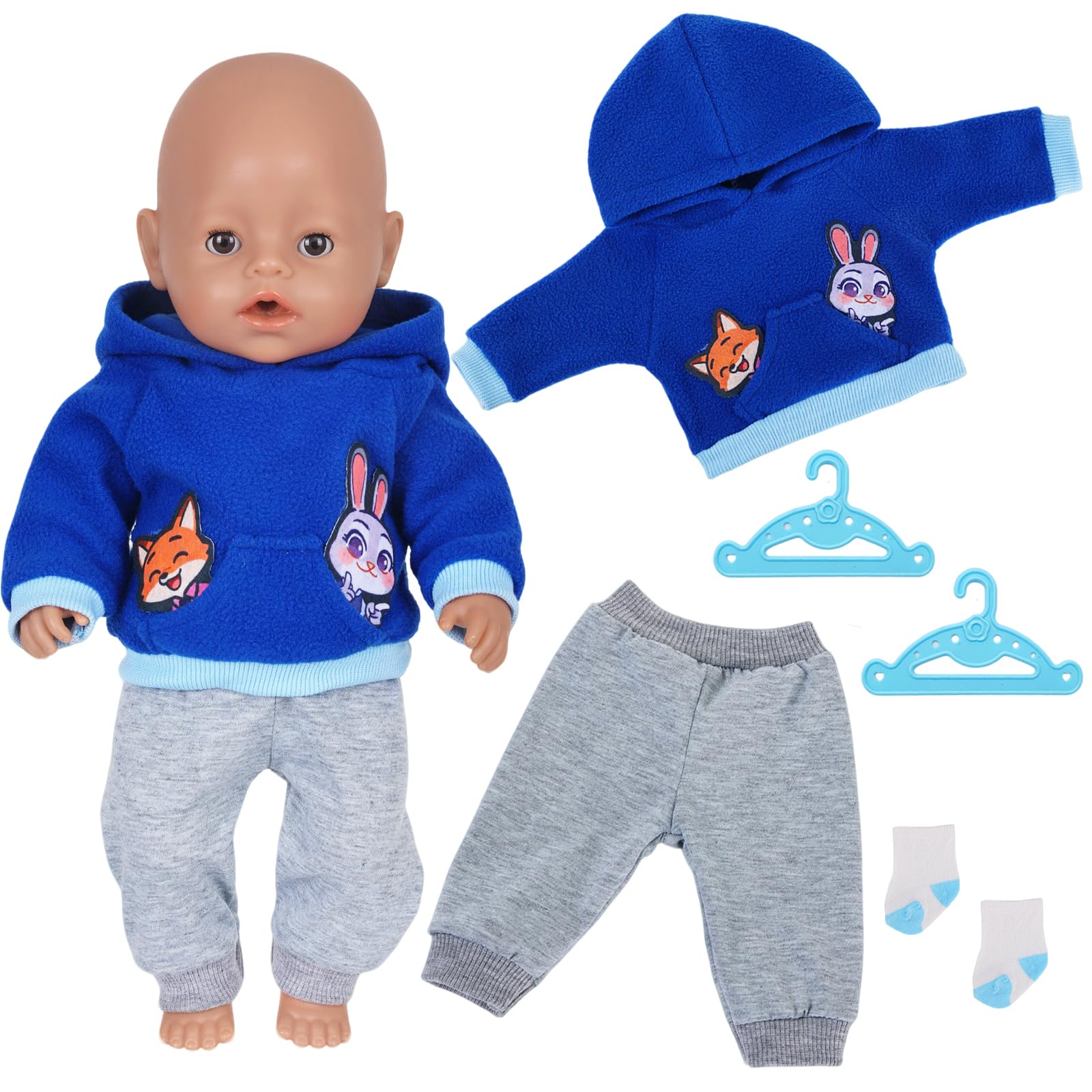 5 Stück Süßes 35-43 cm Kleidung Outfits für Baby Puppen 14-1