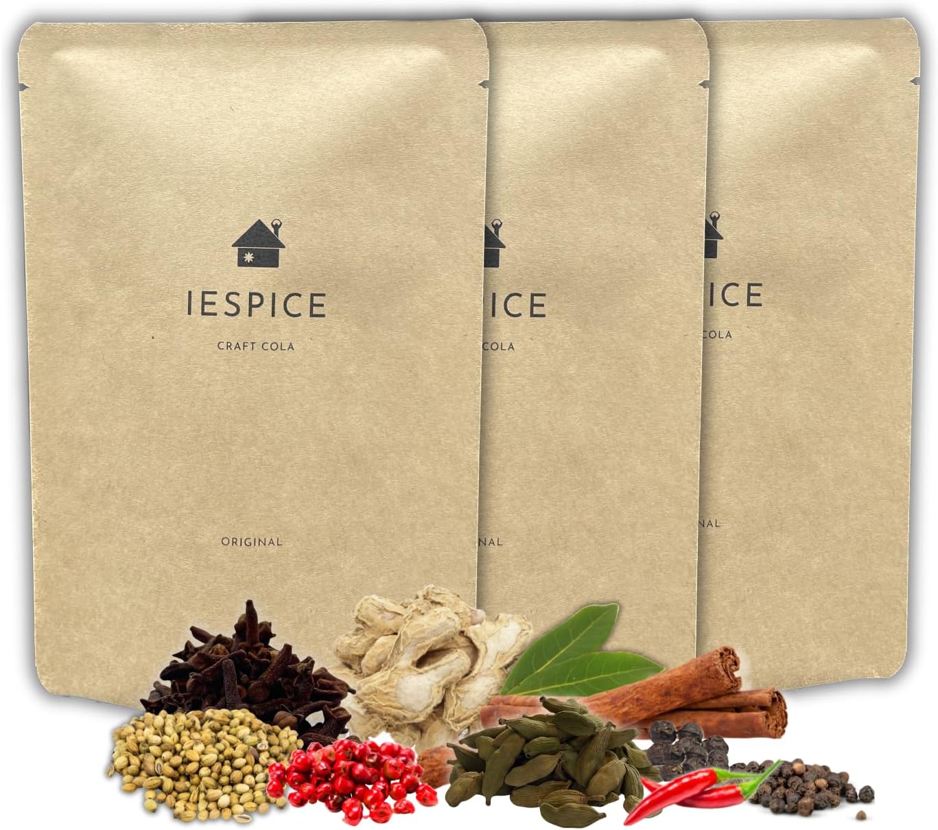 [イエスパイス]本格クラフトコーラ3袋セット おうちで煮出しコーラシロップ たっぷり10種のスパイスキット 4倍希釈5ℓ分×3 自家製クラフトコーラの素