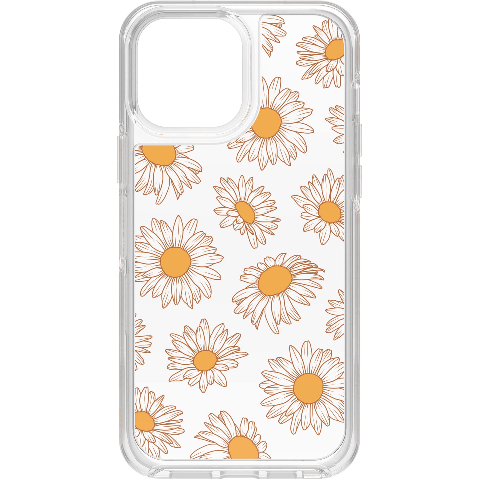 OtterBox Cover per iPhone 13 Pro Max/iPhone 12 Pro Max, Symmetry, resistente a shock e cadute, cover sottile, testata 3x vs le norme anti caduta MIL-STD 810G, Vintage Daisy