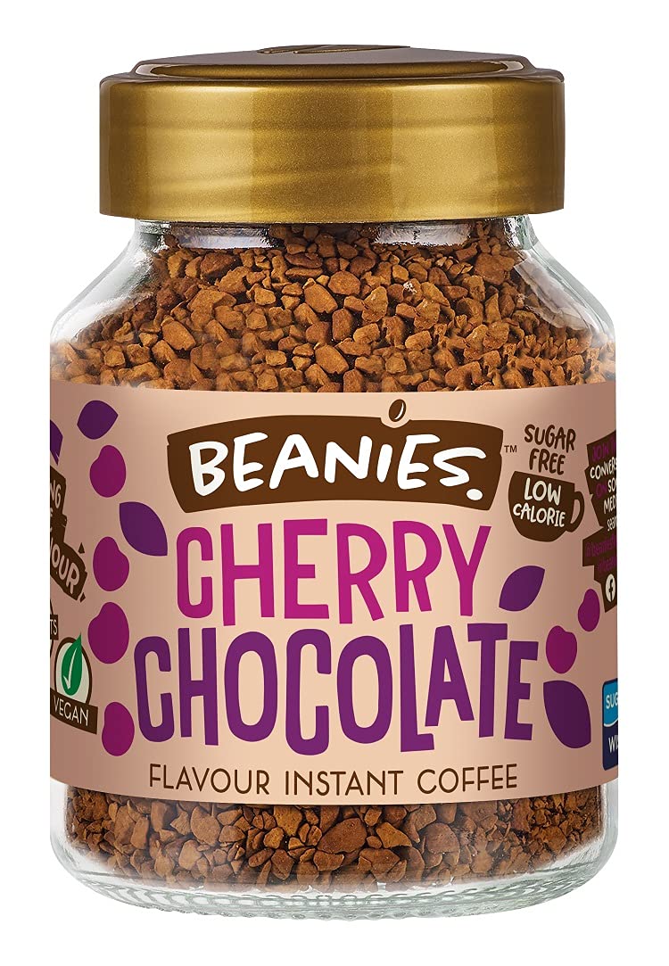 Beanies|Instant Flavoured Coffee |Cherry Chocolate|Low Calorie, Sugar Free|50 g|Pack of 1