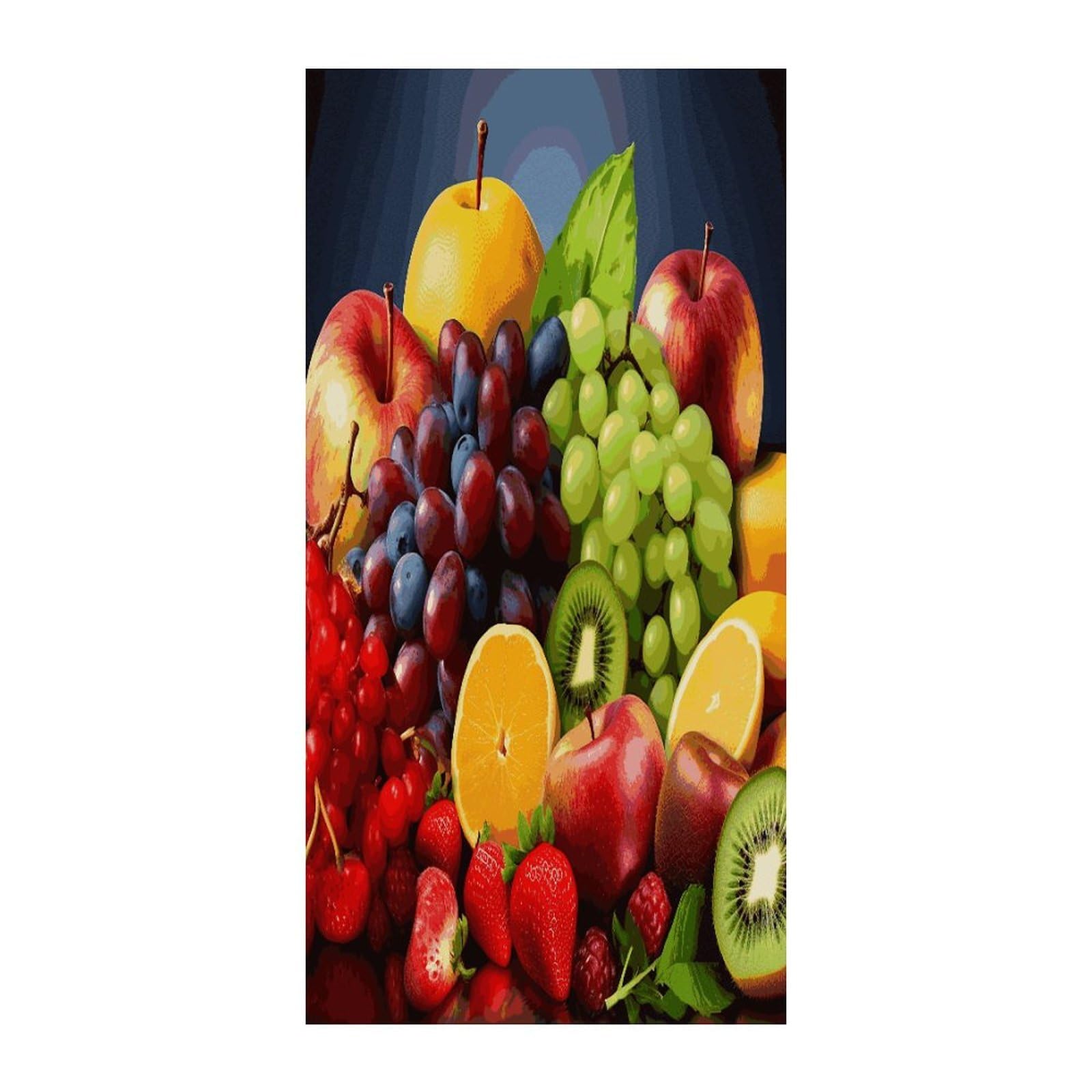 Fekiloot Style Fruits Door Curtain Room Divider Curtains