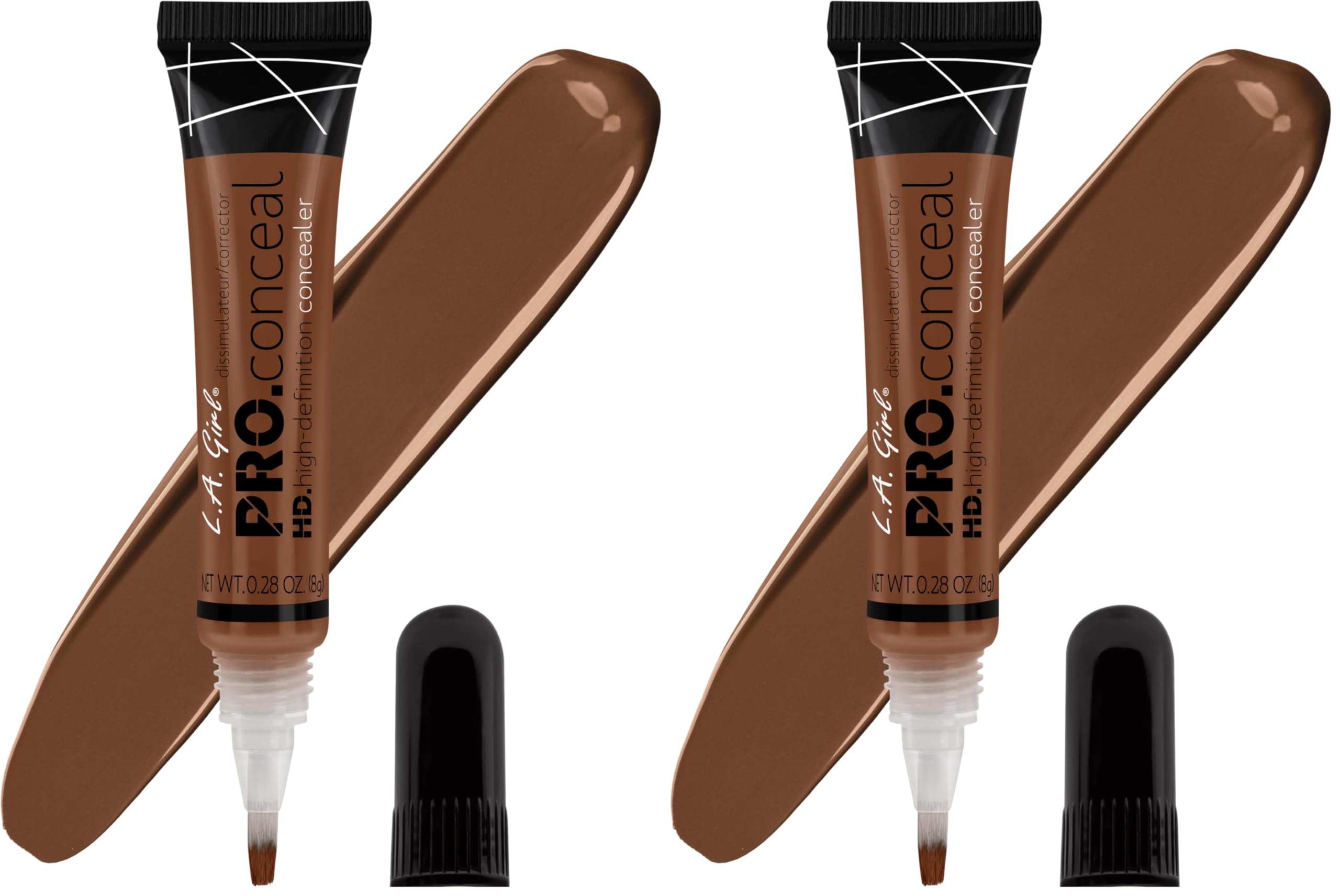 L.A. Girl HD Pro.Conceal, Espresso GC985 (Pack of 2)