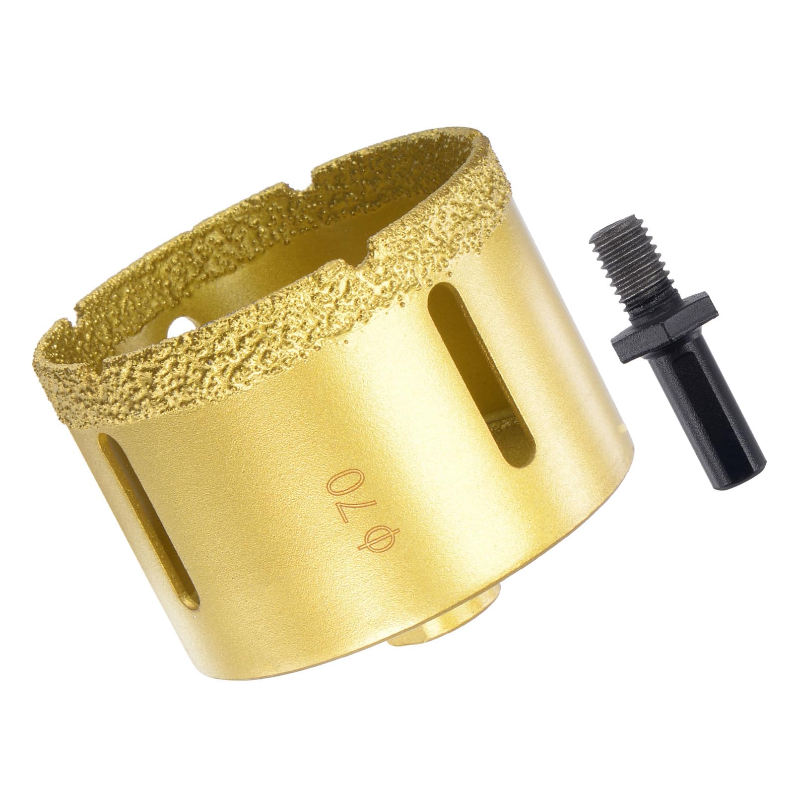 CoCud Diamond Drill Bits Set, 70mm Cutting Diameter, Brazed Diamond Core Drill Bits with M10 Arbor Adapter