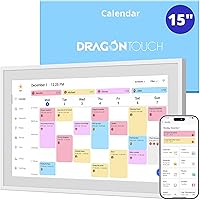 Vista 12 de Dragon Touch Calendario Digital de Tabla de Tareas de 10.1 Pulgadas – Pantalla Táctil Interactiva, Planificador Familiar Inteligente, Calendario