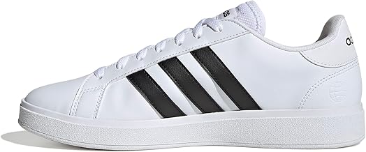 adidas Grand TD Lifestyle Court Casual Shoes, Women's Sneakers, Cloud White Core Black Cloud White, 40 2/3 EU