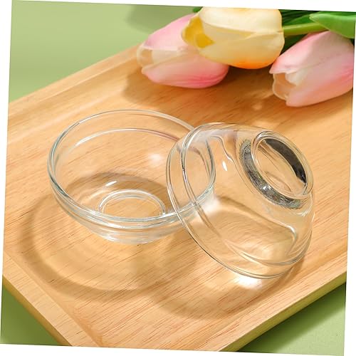 Miniatura 3 de Cabilock Juego de cuencos de barro facial de vidrio: 10 cuencos de mezcla de belleza DIY cuencos de agitación transparentes herramienta de belleza