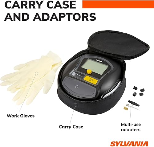 Miniatura 5 de Sylvania Inflador de neumáticos portátil rápido - Compresor de aire portátil rápido - Para neumáticos de automóviles, bicicletas y más - Dial