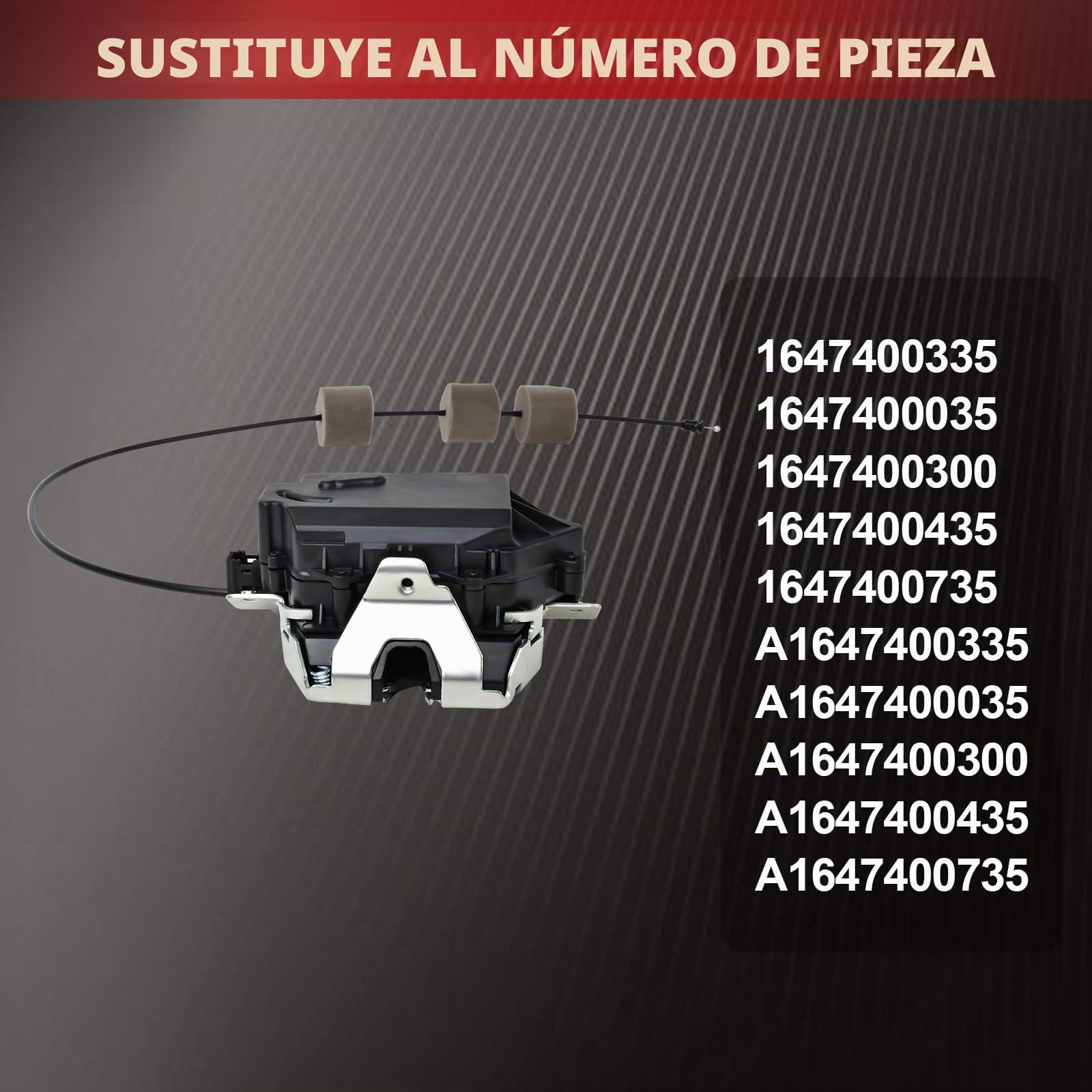 Cerradura de portón trasero compatible con Mercedes Clase ML W164 Clase R W251 V251 GL X164 Candado para maletero OE# 1647400335 1647400735 1647400300 1647400435 1647400035
