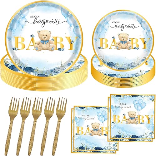 Miniatura 1 de 96 piezas de suministros para fiestas espaciales platos y servilletas del espacio exterior juego de vajilla con temática espacial astronauta