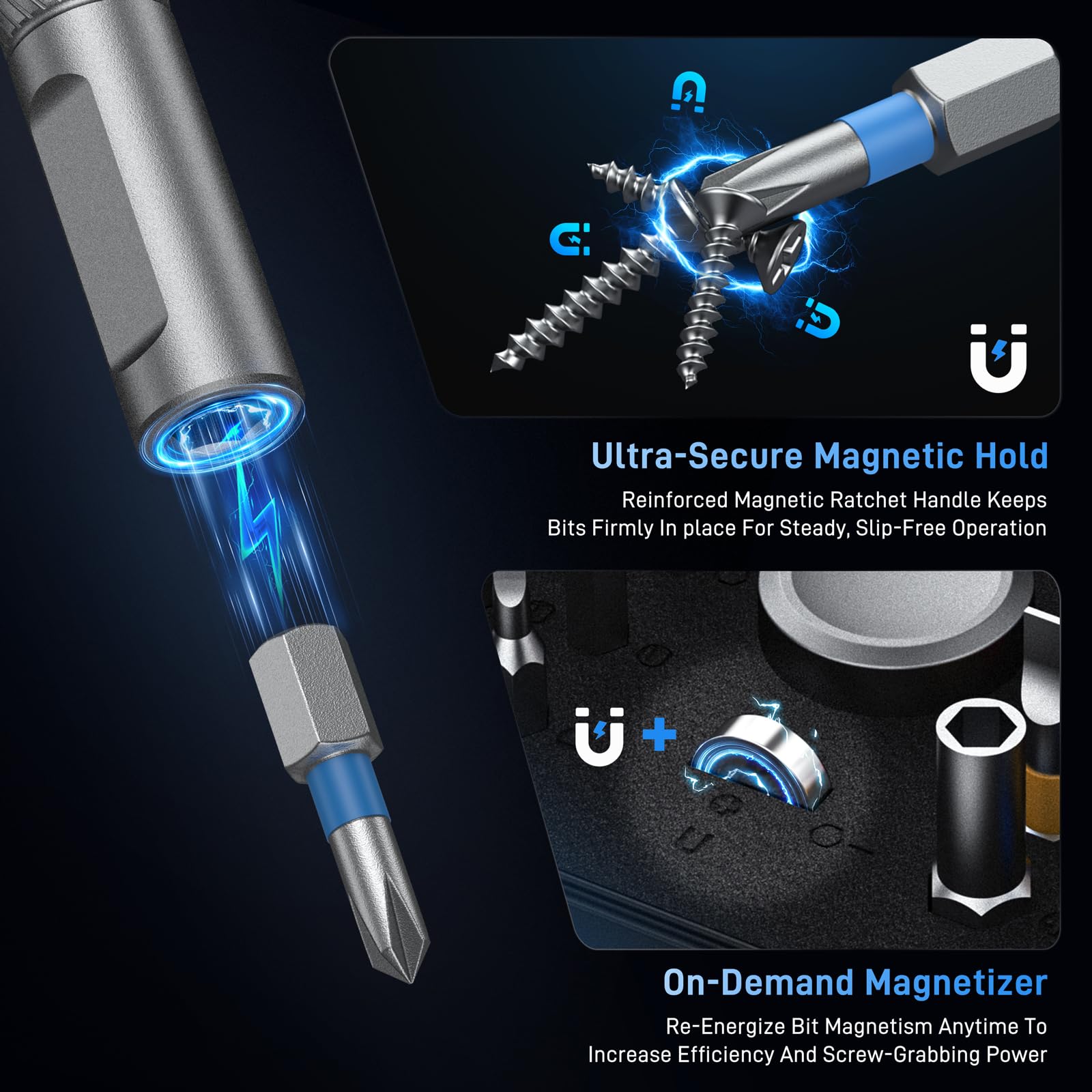 74-in-1 Magnetic Ratchet Screwdriver Set -5