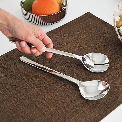 Miniatura 4 de Alessi Juego de ensalada Ovale, talla única, color plateado