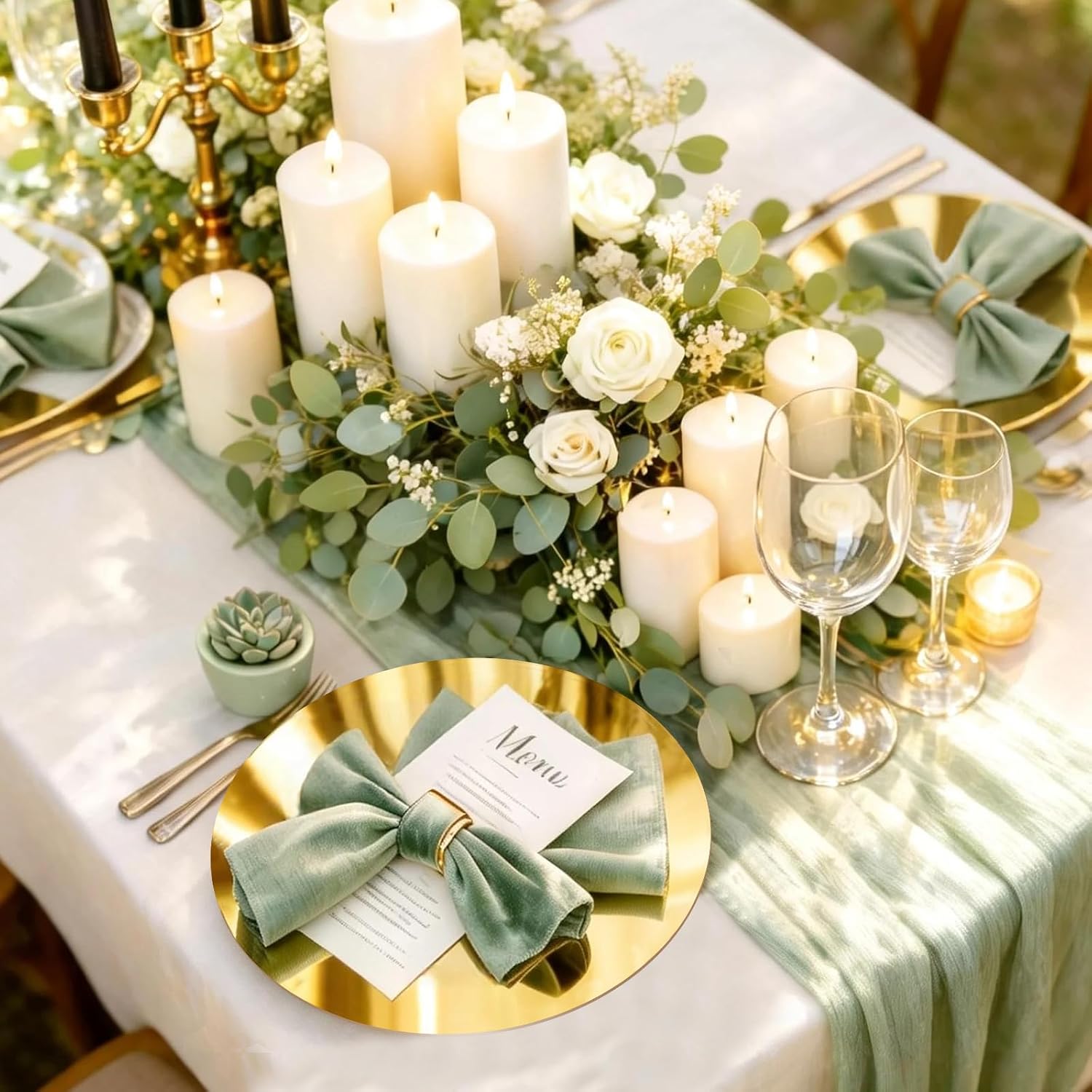 25PCS Round Mirror Centerpieces for Tables, 8" Gold Flat Circle Mirror Plates Candle Mirror Trays for Flowers Vases Craft DIY Birthday Wedding Table Centerpiece Party Supplies (8inch) image 4