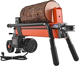 VEVOR Electric Log Splitter, 6.5 Tons Electric Wood Splitter, 1500W 15 Amp Motor, Portable Firewood Splitting Machine with 6" Wheels, Wood Splitters for Forestry Harvesting, Efficient & Secure