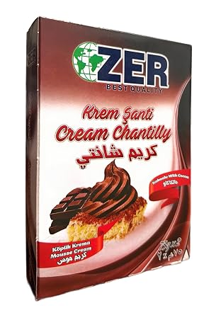 ZERs Cream Cocoa Whipped Mix, Professional Dessert Topping. 2x75g per Box