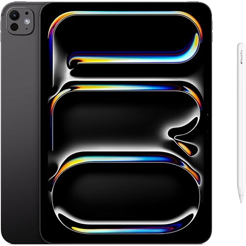 Apple iPad Pro 11-inch (M5): Ultra Retina XDR Display - 2TB, LiDAR Scanner, Wi-Fi 7 with N1, Face ID — Space Black with Pencil Pro