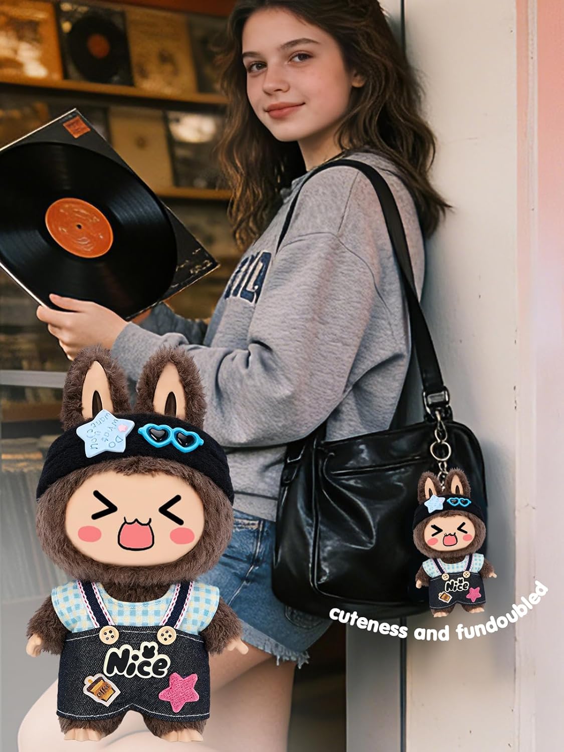 10 Sets Clothes for LABUBU 6.7inch (17cm) Doll, Stylish Handmade Outfits & Accessories Set for Labubu Macaron & Have a Seat Series, Trendy Dress Up Kit for Collectors (No Doll) (Fantasy Party Glitz)