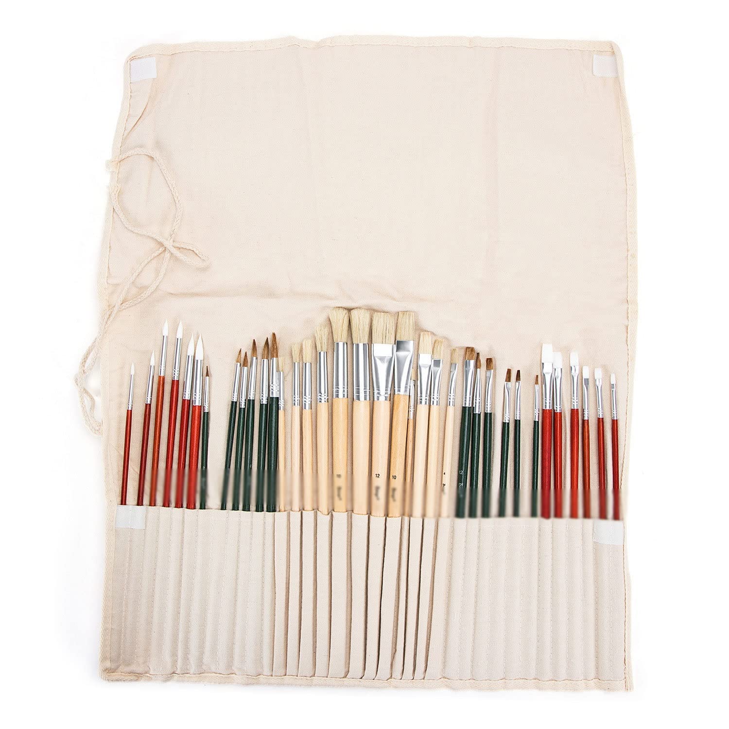 Ensemble de 36 pinceaux pour Rideaux, stylos pour Toile, tiges de Vernis, pinceaux pour Aquarelle, Ensemble de pinceaux à Huile en Soie