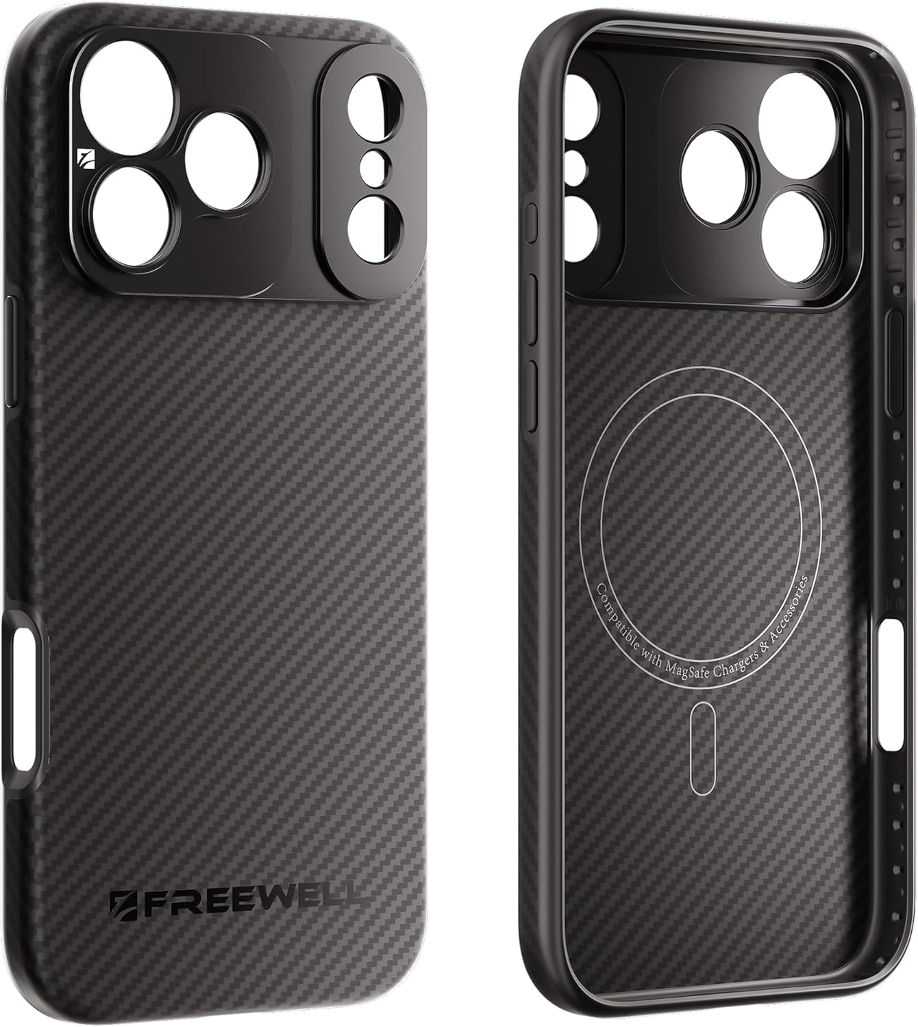 FREEWELL Pro Filmmaker Case for Phone 17 Pro Max - Magnetic Filter & 17mm Lens Mount Black