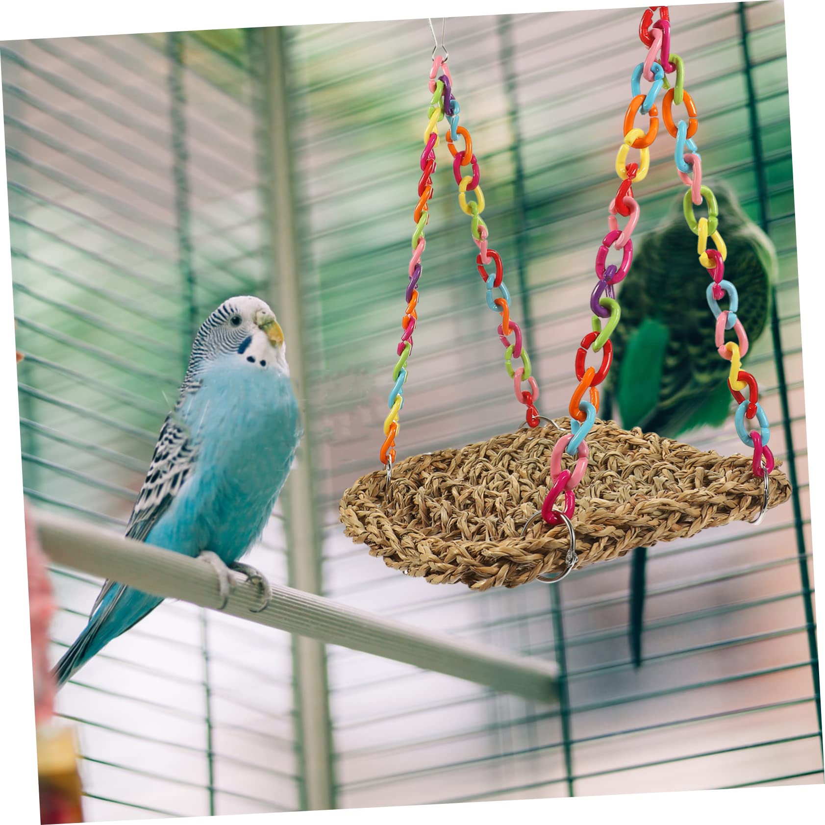 3 Piezas De Juguete De Madera para Pájaros, Casa para Pájaros, Juguete para Pájaros, Percha De Madera para Pájaros, Lugar De Descanso para Pájaros, Nido para Periquitos, Juguetes