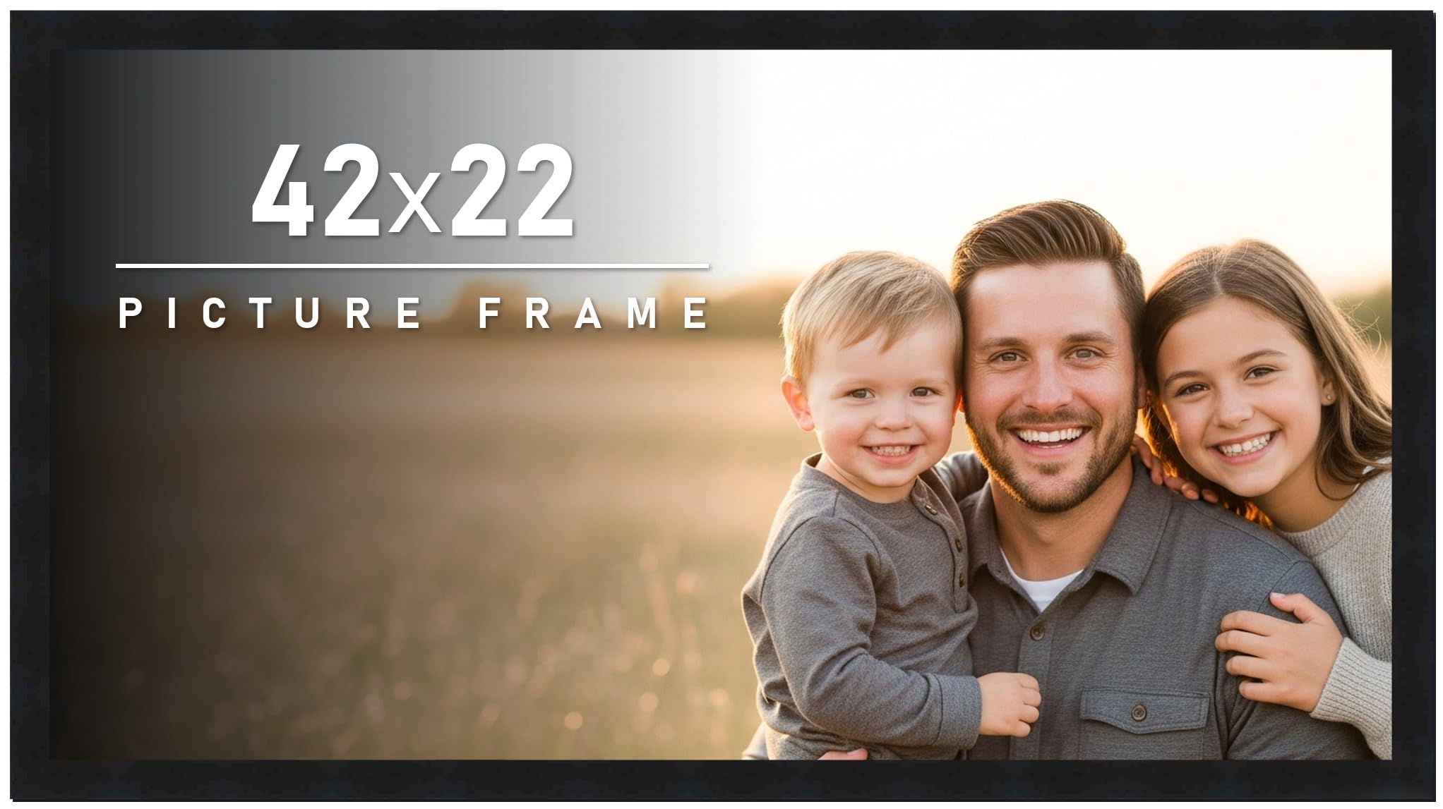 Amazon.com - 42x22 Frame Black Picture Frame - Complete Modern Amazon.com - 42x22 Frame Black Picture Frame - Complete Modern