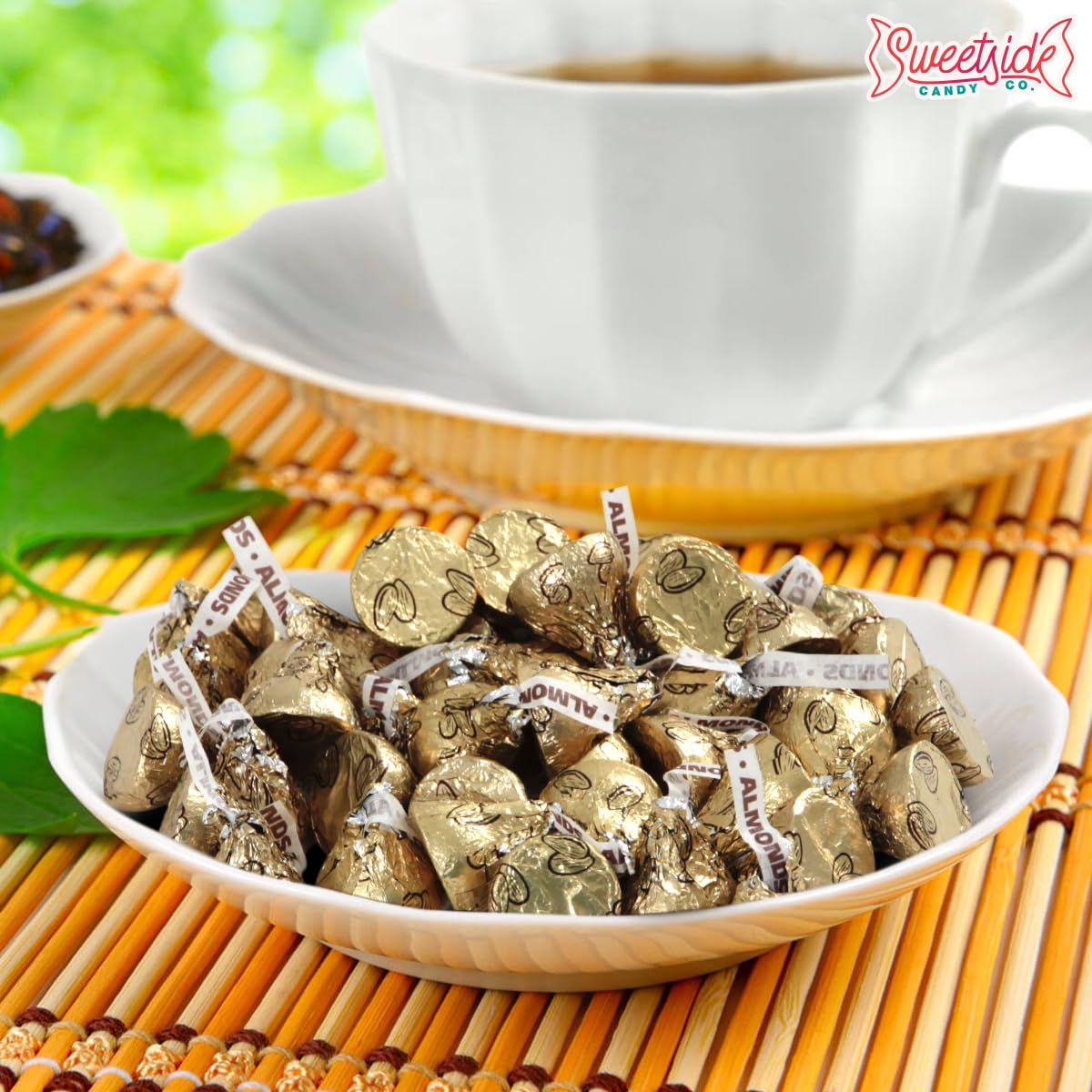 Almond Kisses, 2lb Pack of Chocolate Kisses Bulk, Ideal Gold Chocolate for Parties, Events or Stocking Up on Your Favorite Chocolates, Perfect Gold Wrapped Candy for Sharing and snacking