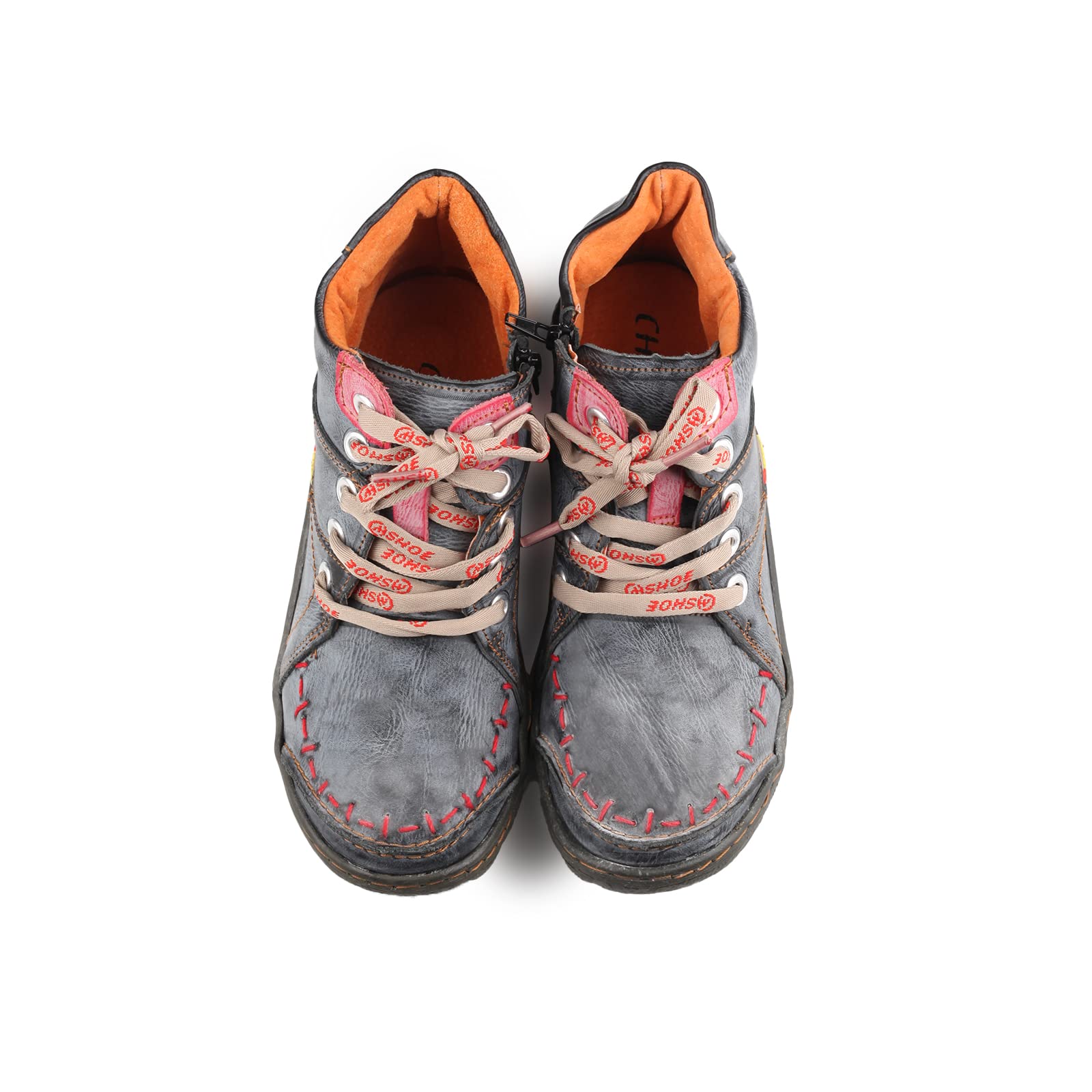 Womens Retro Leather Ankle Boots Suitable for Daily Casual Occasions