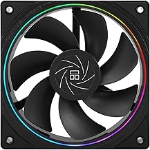 TR-TL-S12R CPU Fan,Computer Case Cooler Fan,Desktop Cooling Fan, 4pin PWM Connector PC Fan with ARGB Aperture, 1500RPM Spe…