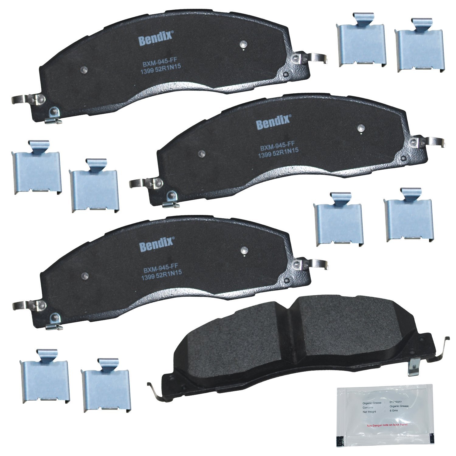 Bendix Priority1 Semi-Metallic Front Brake Pads
