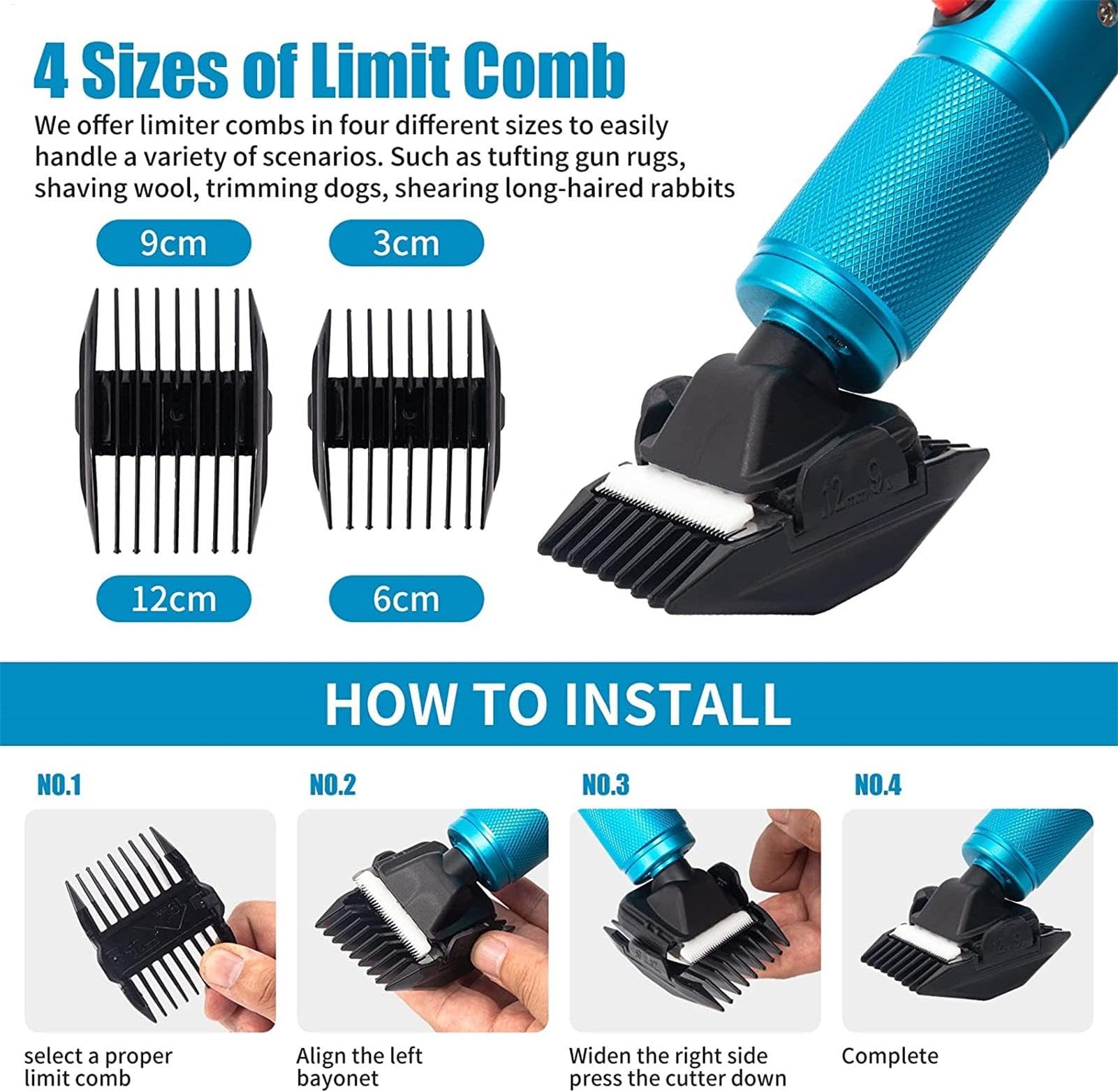 Terrimmer para alfombras, Tufting Clippers | Clippers eléctricos de | alfombra ajustable a velocidad,Tallado de tela de precisión para el hogar, accesorios para mascotas