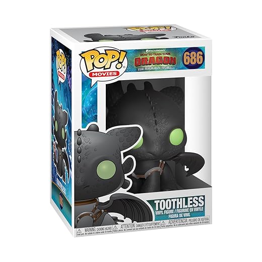 En Oferta Funko Pop! Movies: How To Train Your Dragon 3 - Toothless,Multicolor