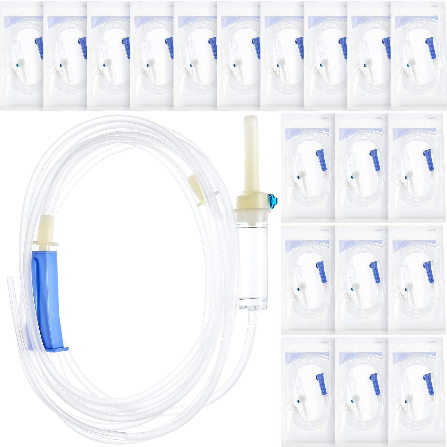 20 Pcs Dental Implant Irrigation Tubing 118 Inch Dental Disposable Irrigation Tubes Packaged Compatible with W&h or Compatible Sized, Sterile Packaged