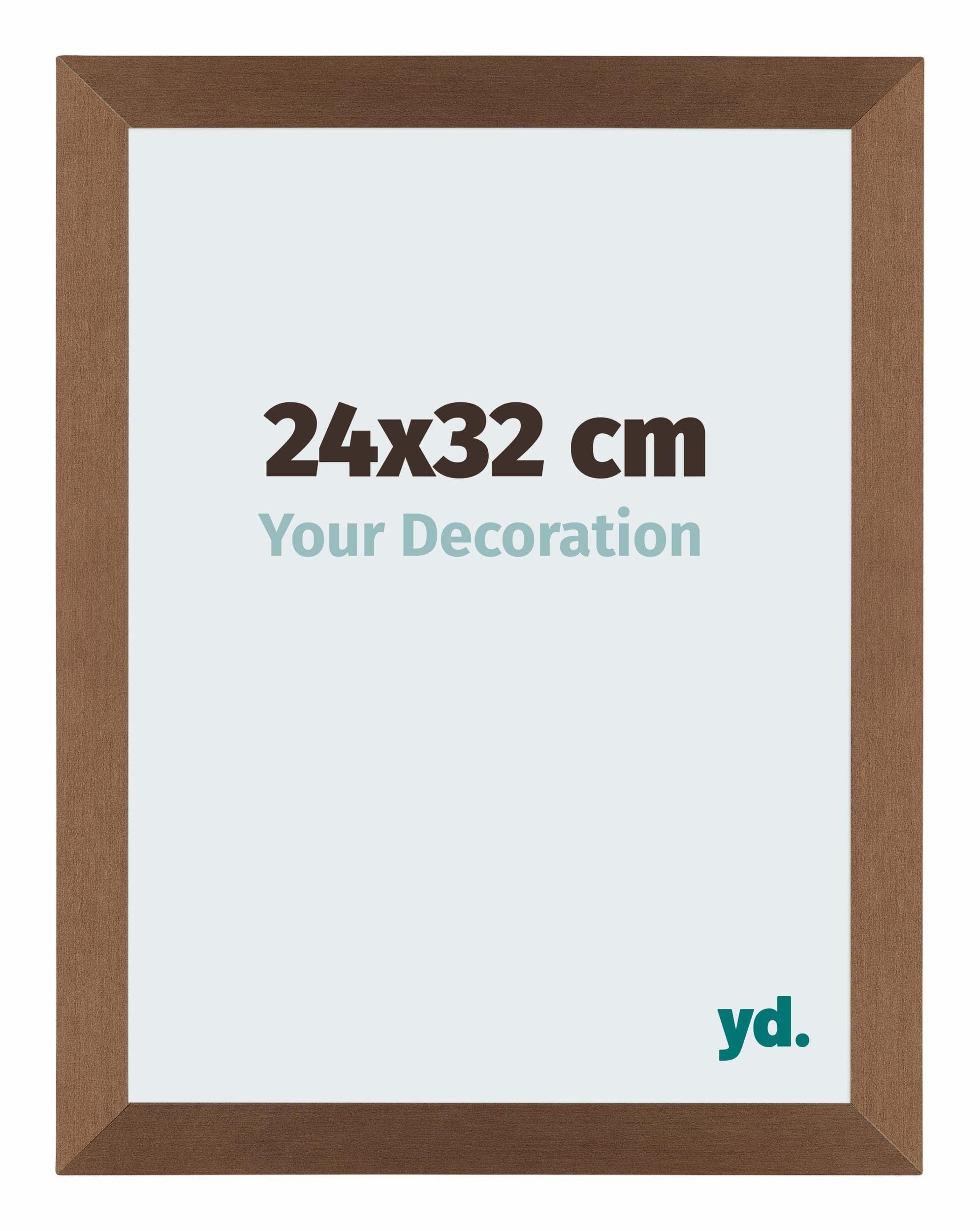 Your Decoration - Picture Frame 24x32 cm - Copper Design - Decorative Wall Frame in MDF with Antireflection - Frame 24x32 - Mura
