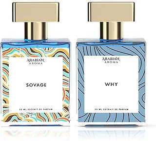 Arabian Aroma Perfume Combo For Men | Sovage & WHY | Extrait De Parfum | Long Lasting Fragrance for Men (50ml Each) Price In India