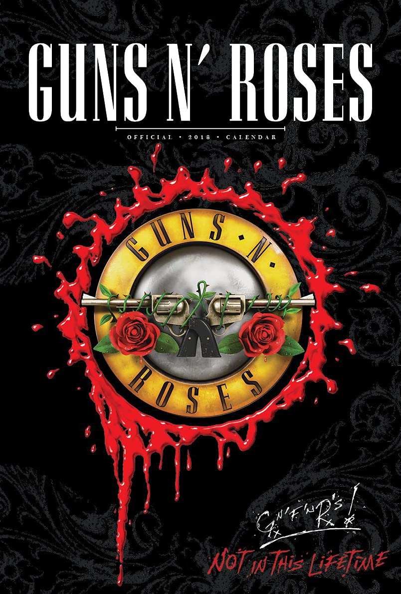 Bharat Udyog Guns N' Roses Poster - Black&Red Music Band Wall Sticker 300 Gsm Art Card Paper Print Artwork Printed (13x19 inch)