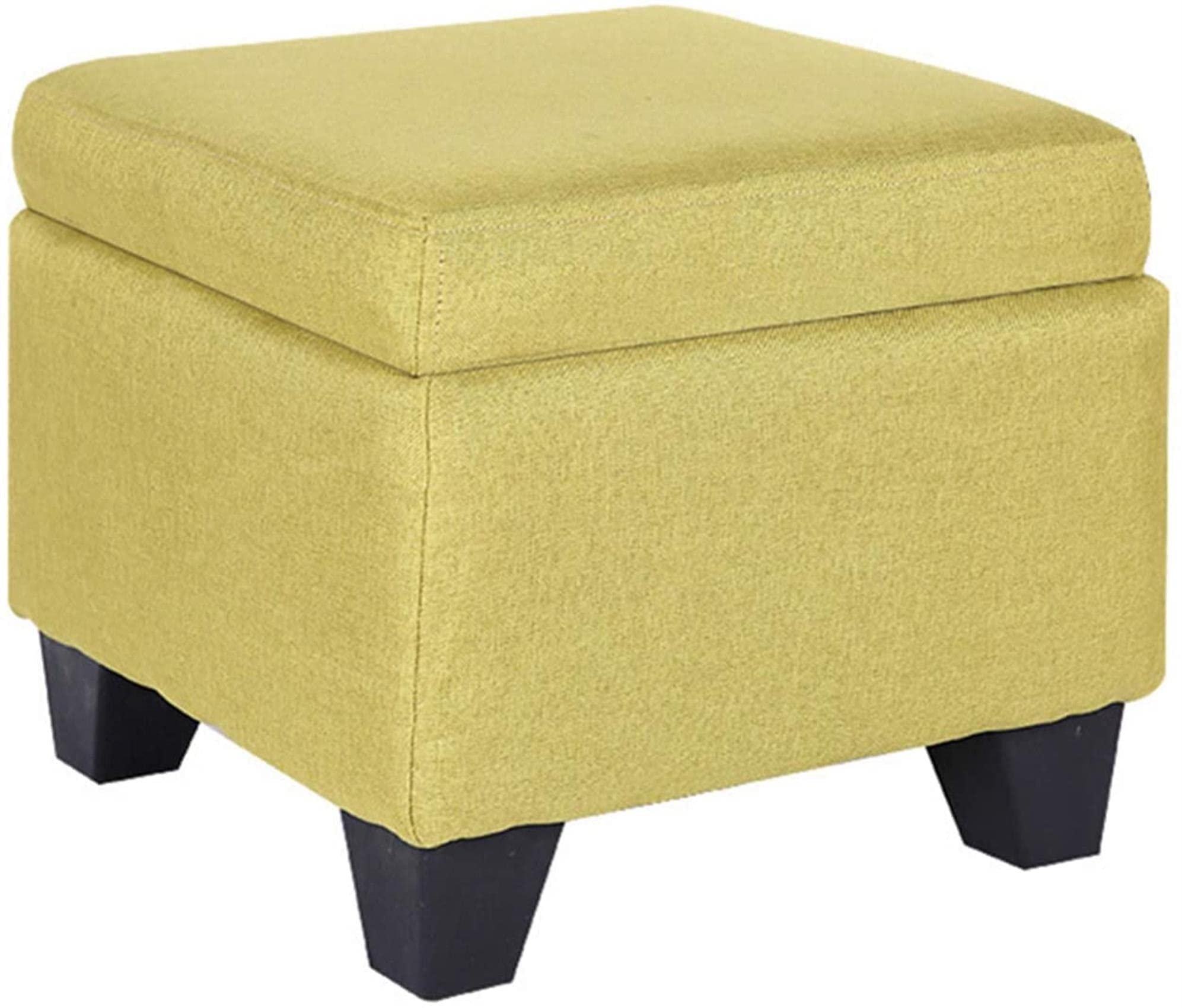 Tabouret de chaise ottoman bleu ciel coffre rangement gain de place salon