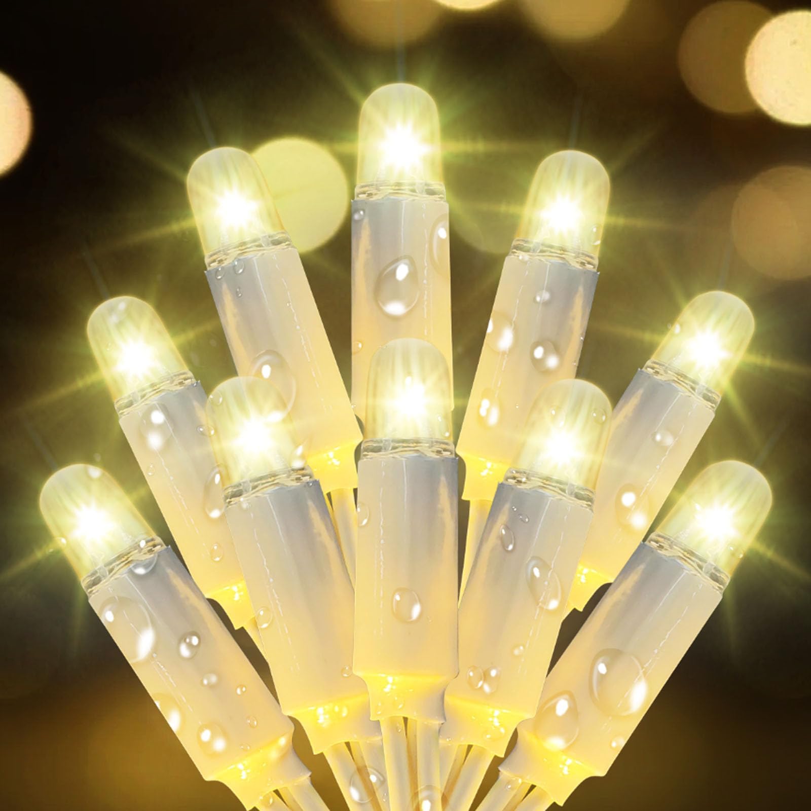 Amazon.com: Pikvnoio Christmas Lights 34FT Outdoor Waterproof ...