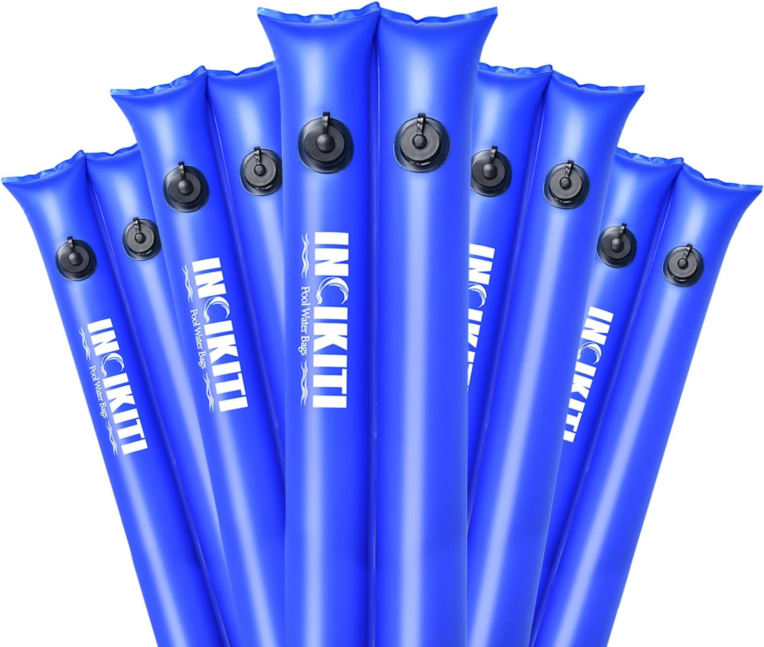 INCIKITI Pool Water Bags Tubes - 8 Ft Pool Cover Water Bags for Pool Cover Inground, 0.4mm Dual Chamber Pool Cover Water Tubes for Pool Cover, Pool Cover Weight Water Tubes for Pool Closing -5 Pack