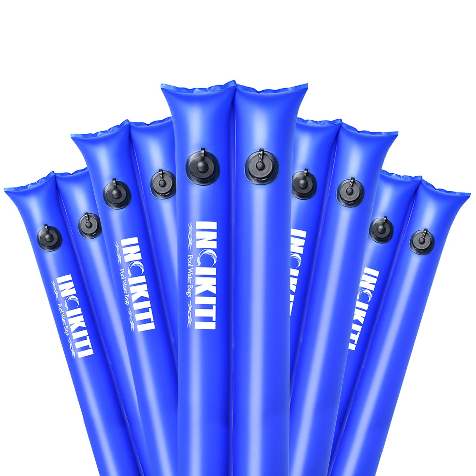 Pool Water Bags - 8ft Dual Chamber Tubes for Pool Cover - 5 Pack