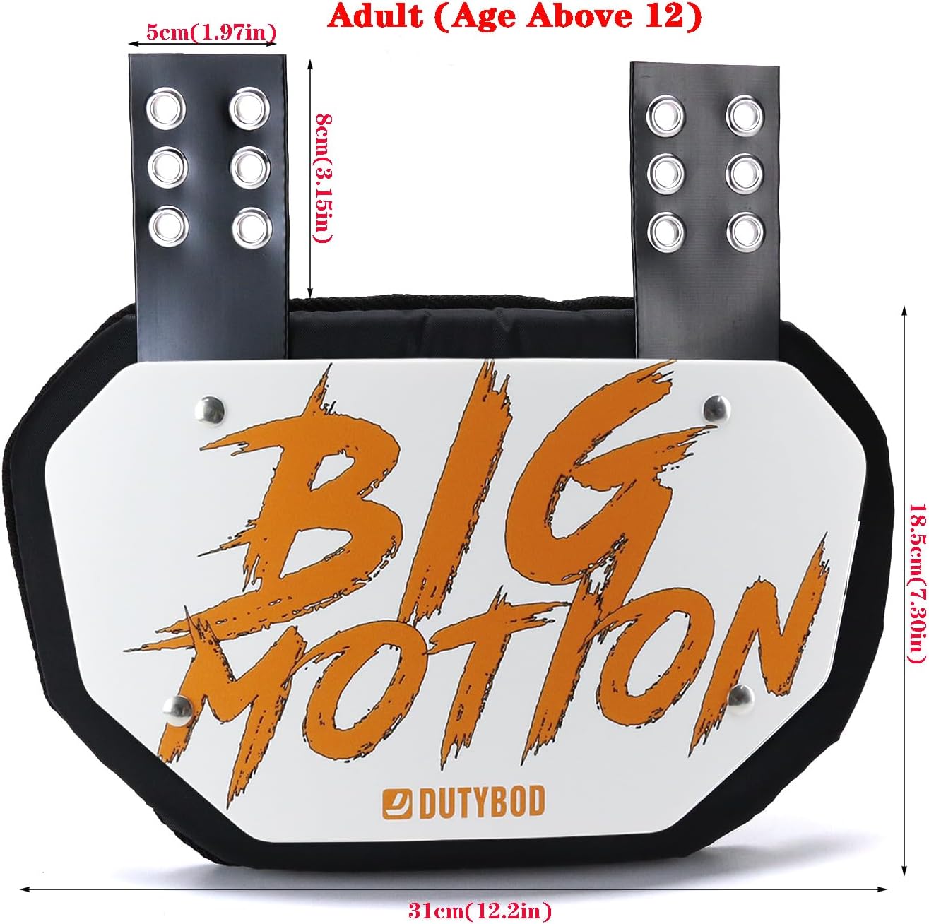 Football Back Plate- Lower Backplate Rear Lower Back